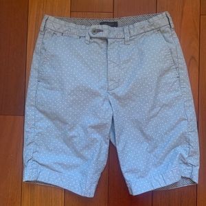 Men's Ted Baker Printed Spot Shorts in Blue Sz 28